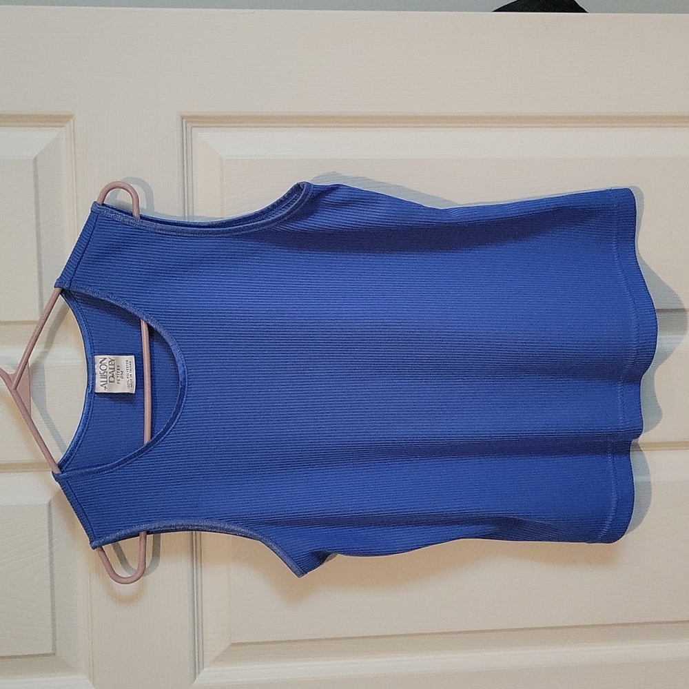 Electric blue sleeveless top